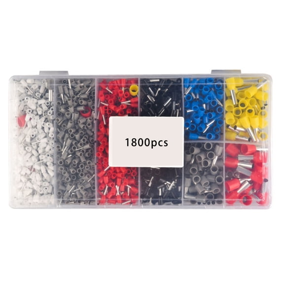 EXCIXING Twin Ferrule Connectors Insulated Ferrule Crimps Pin Terminals Double Wire Ferrule