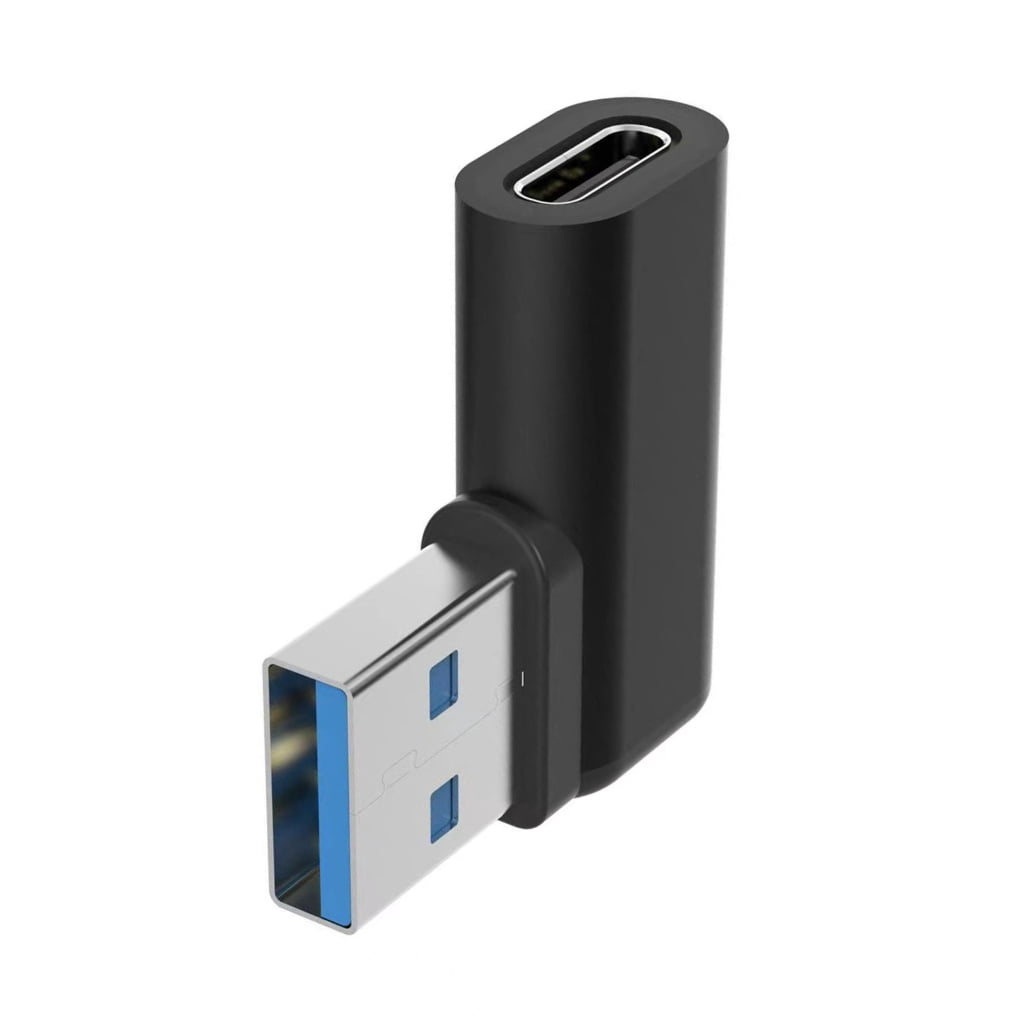EXCIXING USB 3.0 Right Angle Adapter Male to Type C Female for Various ...