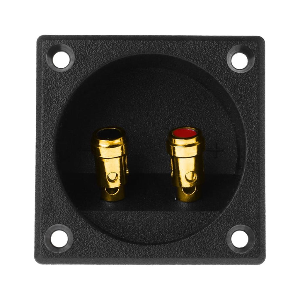 EXCIXING Wire Spring Terminal Cup Square Speaker 2 Positions for DIY