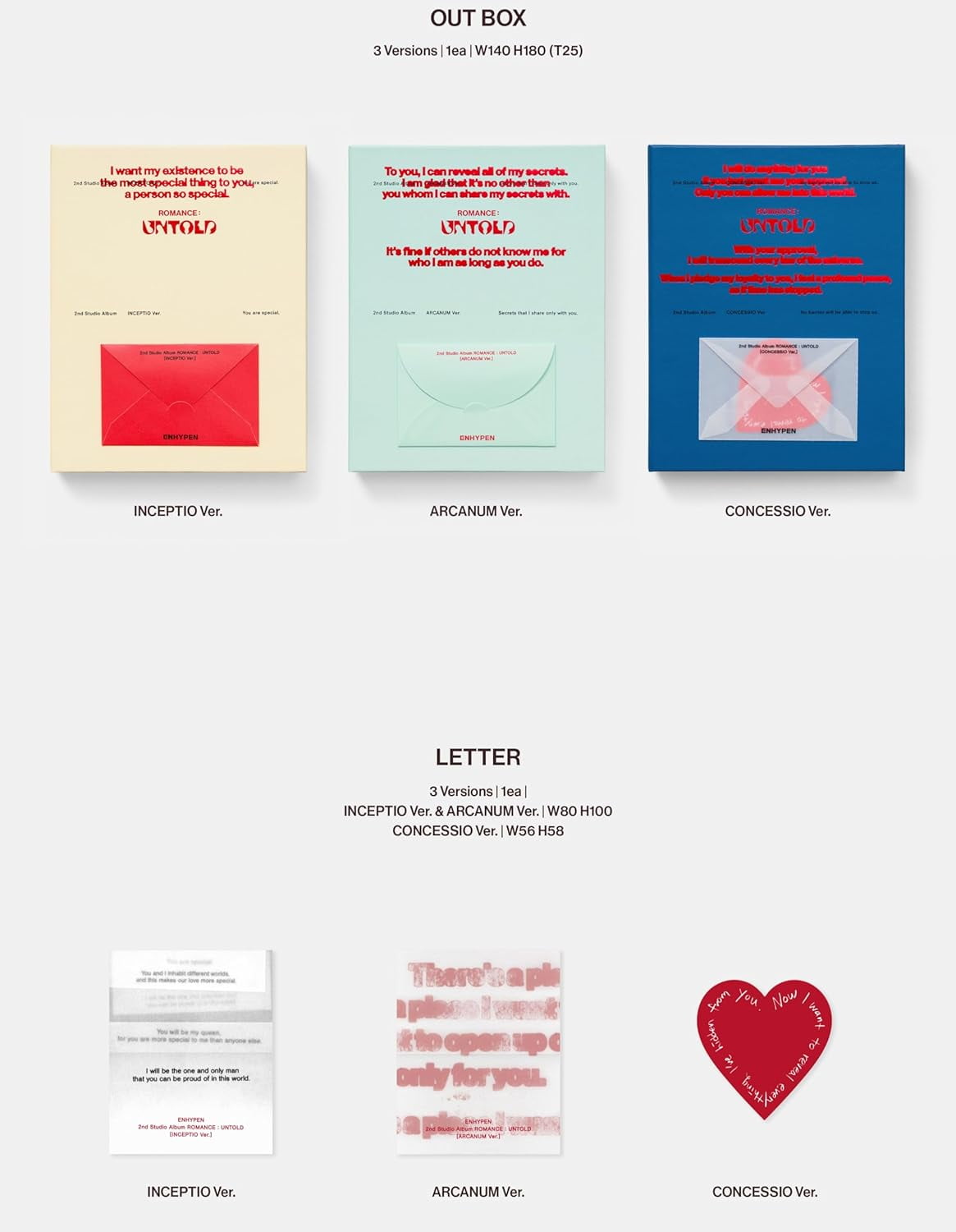 álbum Koreano Auténtico Álbum ENHYPEN ROMANCE: UNTOLD ARCANUM + Beneficios Pre-Order + Regalos Exclusivos BolsVos Música Coreana