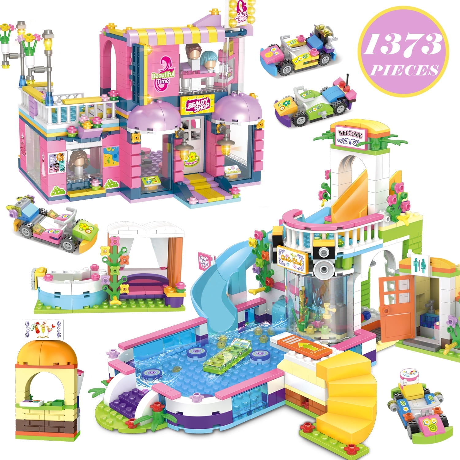 EP EXERCISE N PLAY Summer Pool Party, Hairdressing Hair Salon