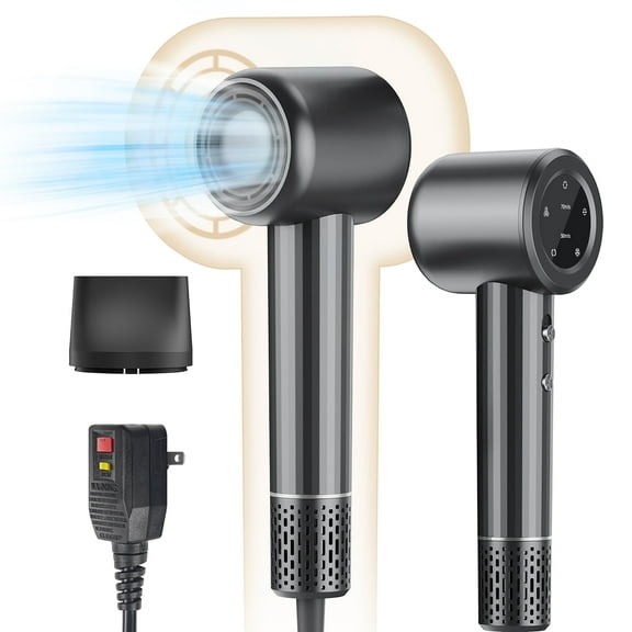 EXF High-Speed Hair Dryer, Salon-Grade, No Heat Damage, Low Noise, Lightweight with Diffuser & Nozzle