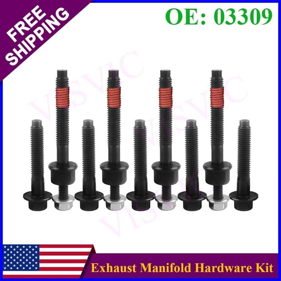 EXHAUST MANIFOLD BOLT SET FOR RAM 1500 2500 3500 CHRYSLER ASPEN JEEP GRAND