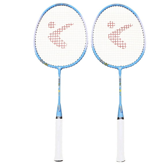 EXHUMKY 1Pair Professional Design Aluminum Alloy Badminton Racket Set for Exercise with Assorted Color Patterns