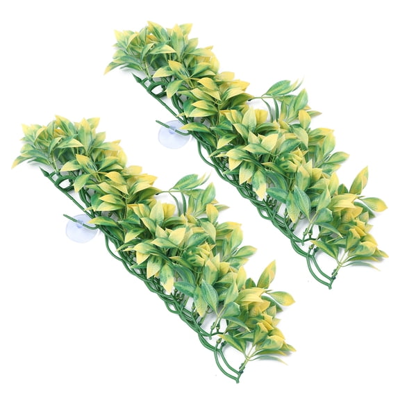 EXHUMKY 1Pair Green Simulation Rattan Vine Gar Decorative Creeper Leaves for Home Decor