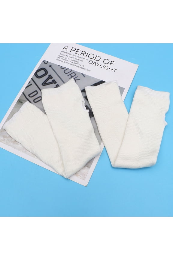 1 Pair Protective Arm Sleeves Cotton Knitting Texture Warm Keeping For Women Winter Activities