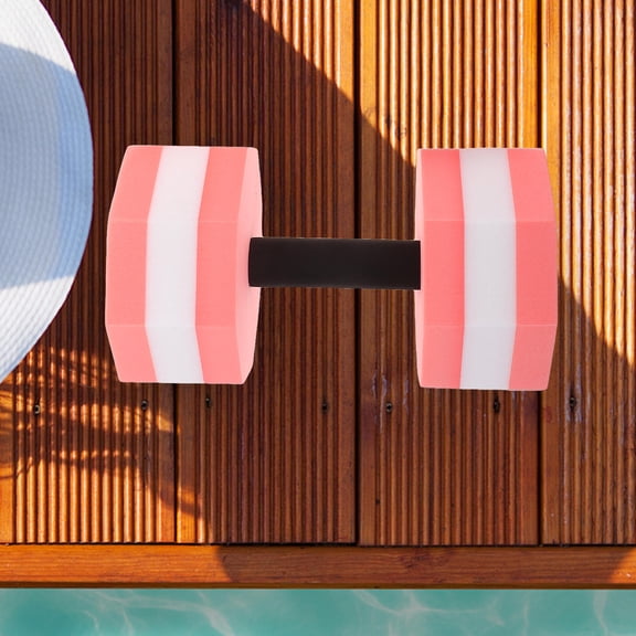 EXHUMKY Sand Weights Dumbbells EVA Pink Flexibility Improvement Pool Exercise 1 Pair