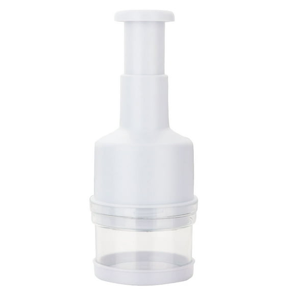 EXHUMKY 1 Pc Mini Food Chopper Garlic Crusher White PP Shredder for Home Users