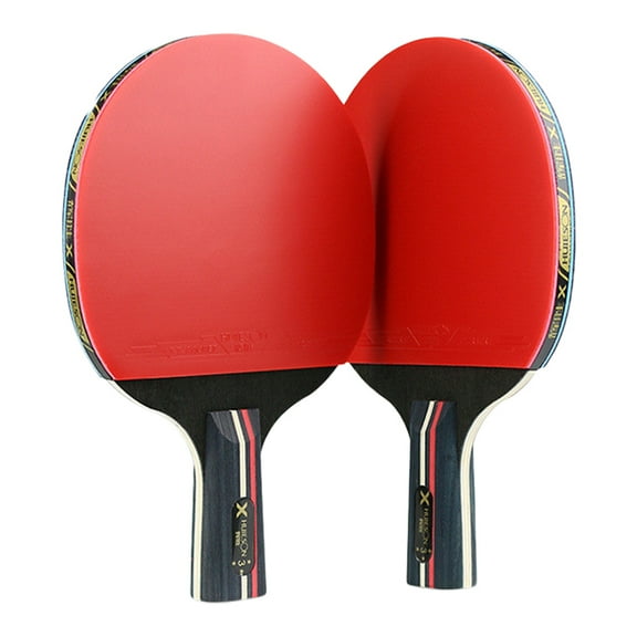 EXHUMKY 1 Set Table Tennis Accessories Assorted Color Wooden Rackets Good and Defense for Teenagers