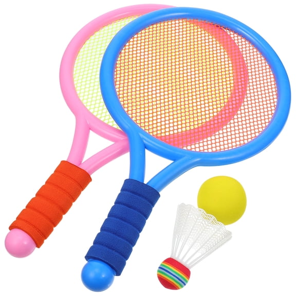 EXHUMKY Badminton Racket Set with Anti-Skid Handle, Material, Lightweight Design for Outdoor and Indoor Play