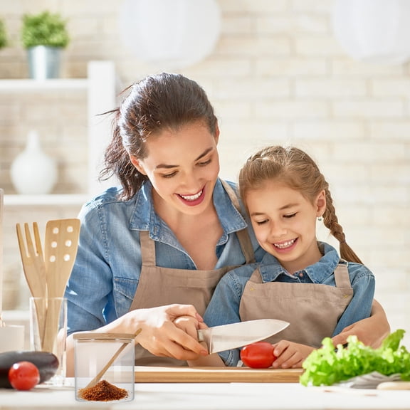 EXHUMKY 1 Set Condiment Serving Container Multi Colored Glass Square for Home Kitchen