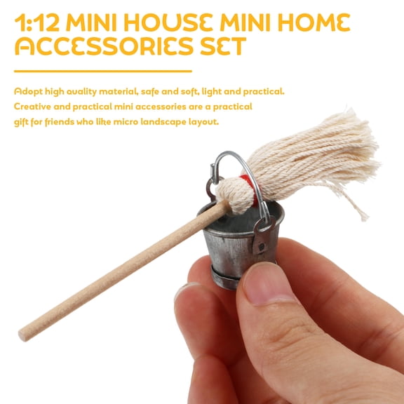 EXHUMKY Tiny House Kit Dollhouse Accessories Assorted Color 1Set