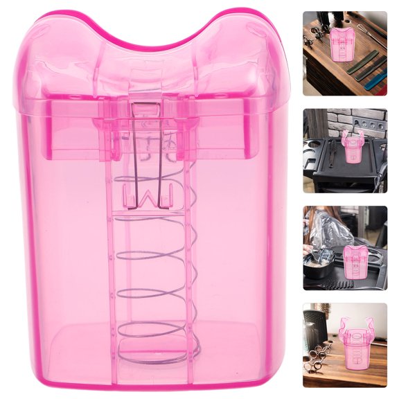 EXHUMKY 1 Set Pink Plastic Perm Sheets Container for Barbers with Easy Pull Design