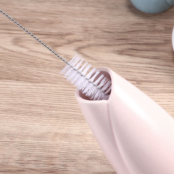 EXHUMKY 10Pcs Cleaning Brush Set Nylon for Jewelry Small Nozzles and Drinking Straws