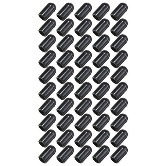 EXHUMKY Wire Thread Cover 100Pcs Black PVC Dishwasher Accessory for Protection