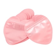 EXHUMKY Heart Shaped Jewelry Bags Pink PVC Clear Display Self Sealing for Home 100Pcs