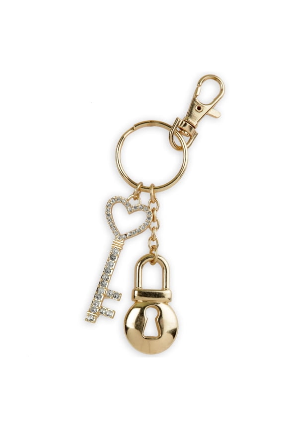 Flat Key Chain Rings Golden 100Pcs 1in Round