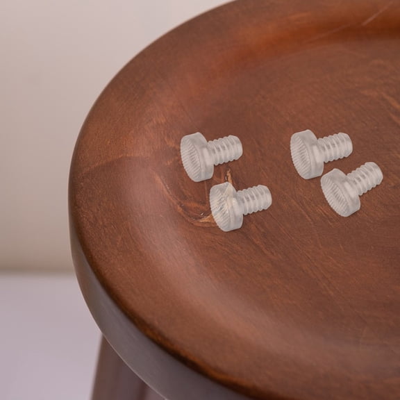 EXHUMKY 100Pcs Transparent Furniture Bumpers Stable Table Chair Leg Protectors