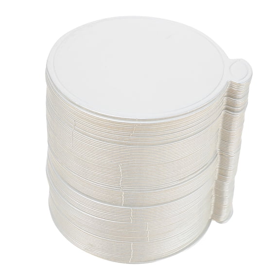 EXHUMKY Cake Bottom Boards Paper Silver For Holiday Celebrations 100Pcs 3.9In