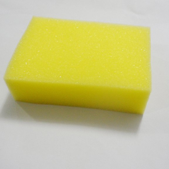 EXHUMKY 10Pcs Yellow Barber Sponge Brush Hair Care Tool Square Design Easy to Store