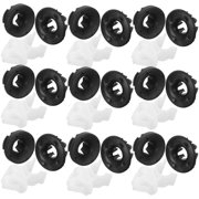 EXHUMKY 10-Piece Car Hood Support Clips, Black Plastic Engine Cover Holders, Replacement Fasteners