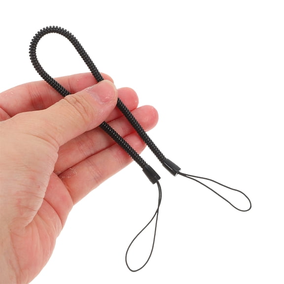 EXHUMKY 10pcs Black Elastic Tether Straps for Clipboard and Pen, Portable Back to School Supplies