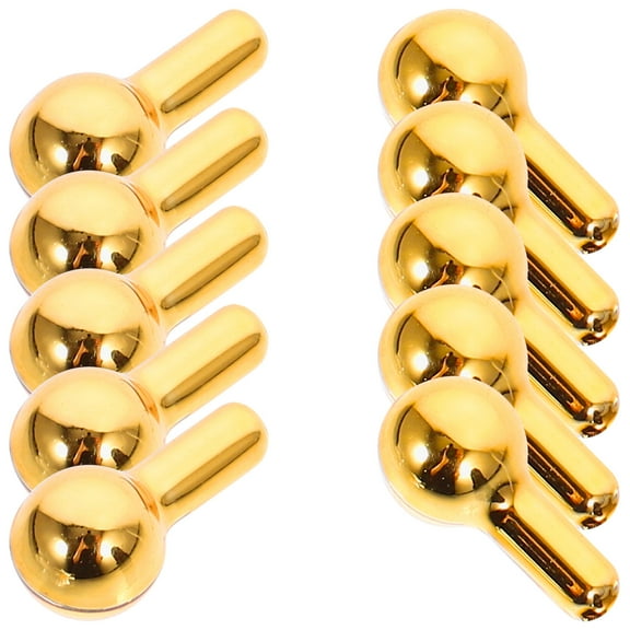 EXHUMKY Furniture Hardware Handle Mini Knobs Golden 10pcs