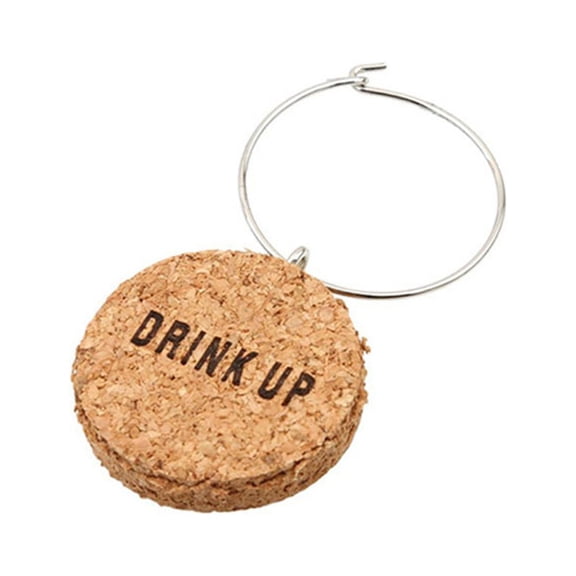 EXHUMKY 12Pcs Wedding Wine Charms Cork Drink Markers for Families Events Celebrations