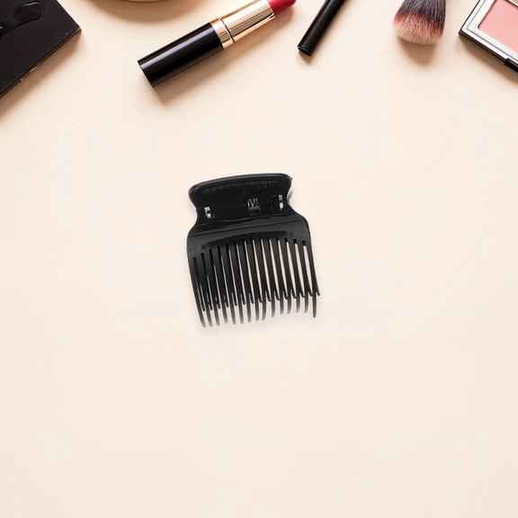 EXHUMKY 12Pcs Plastic Hot Roller Clamps Black Hair Clips for Fast Professional Hair Styling