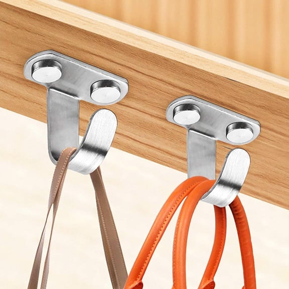 EXHUMKY 12Pcs Silver Iron Overhead Hooks Strong Small Elephant Trunk Shape for Indoor Outdoor Use