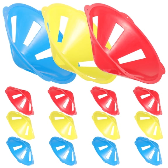 EXHUMKY 15Pcs Training Cones for Sports Conical Shape Super Toughness and Durability Skateboarding