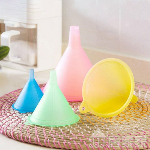 EXHUMKY 15Pcs Oil Fill Funnel Kitchen Funnel for Household Users Assorted Color