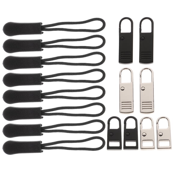 EXHUMKY 16-Piece Zipper Repair Kit with Assorted Colored Alloy for Home and Travel Use