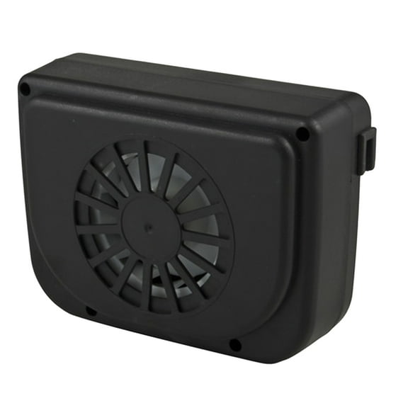 EXHUMKY 1Pack Car Solar Powered Fan Compact Design for Cooling and Odor Removal 14.8x11.2x6cm