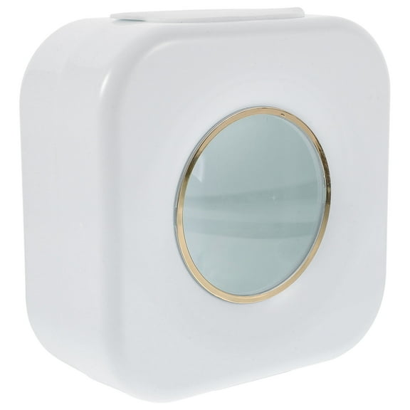 EXHUMKY 1Pack Container for Shower Caps Wall Mount with Space-Saving Feature in PP Material 15X5.9X2.8in