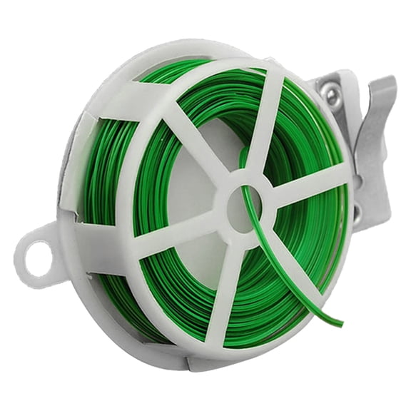 EXHUMKY 1Pack Garden Flexible Tie in Green for Plant Securing by Gardeners in Gardening