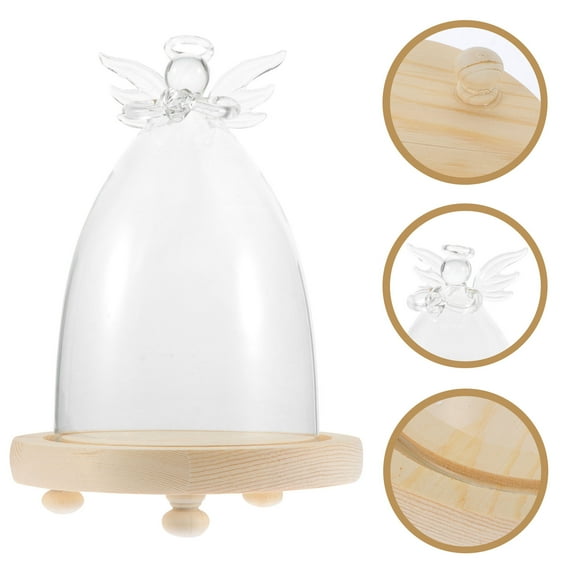 EXHUMKY 1Pack Glass Display Cover for Homeowners Christmas Table Centerpiece