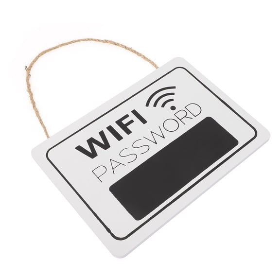 EXHUMKY 1Pack Hanging Wifi Signage for Business with and Rope 20x14.1in