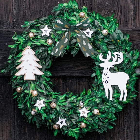 EXHUMKY Green Christmas Ribbon Polyester DIY Craft for Wrapping