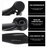 EXHUMKY Durable Alloy Bike Handlebar, Black, Easy to Hold, for Bikes 1Pair