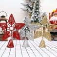 thumbnail image 1 of EXHUMKY Golden Christmas Tree Topper Star Ornament, 1Pc Iron Art Decorative Holiday Decoration, 1 of 8