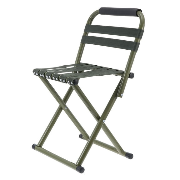 EXHUMKY 1Pc Portable Foldable Fishing Stool for Camping Barbecue with Stable Steel Structure