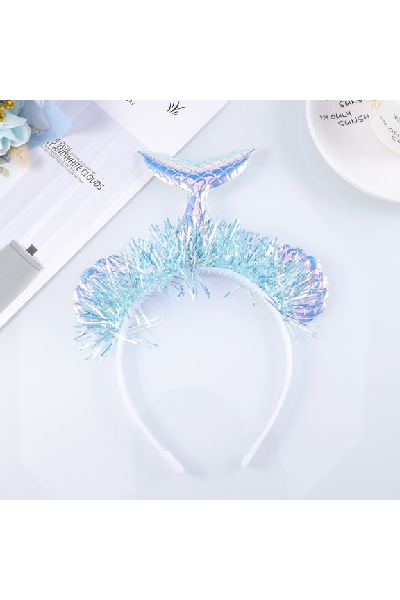 1Pc Mermaid Hair Hoop with Sea Shell Star and Flower Design for Festival Decoration