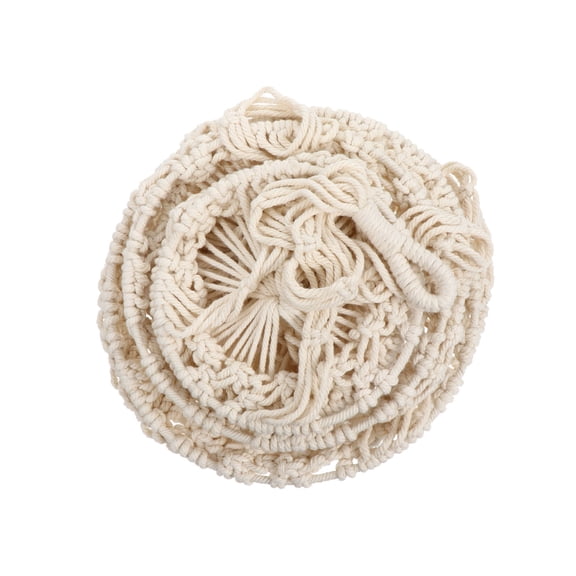 EXHUMKY Indoor Planter Basket Cotton Rope Detail 1Pc