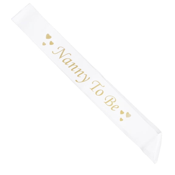 EXHUMKY 1Pc White Party Ribbon Shoulder Strap Etiquette Sash Stylish and Non Slip Accessory