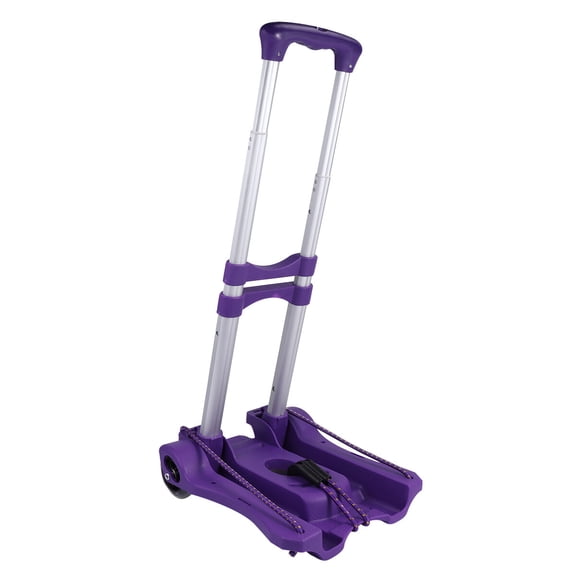 EXHUMKY Folding Plastic Shopping Trolley Case, 1Pc Portable Cart for Market, Mall, Grocery, and Daily Use