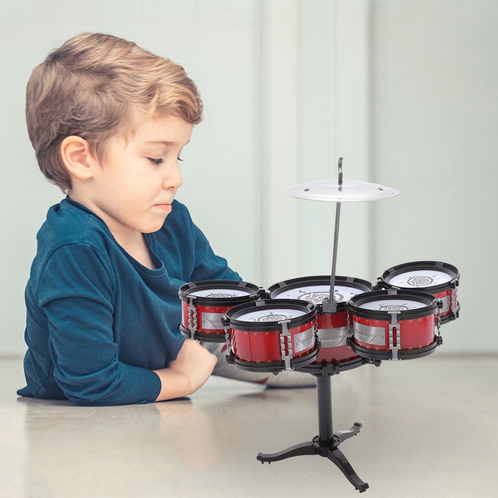 EXHUMKY 1Pcs Drum Set for Kids Musical Instruments with Plastic ...