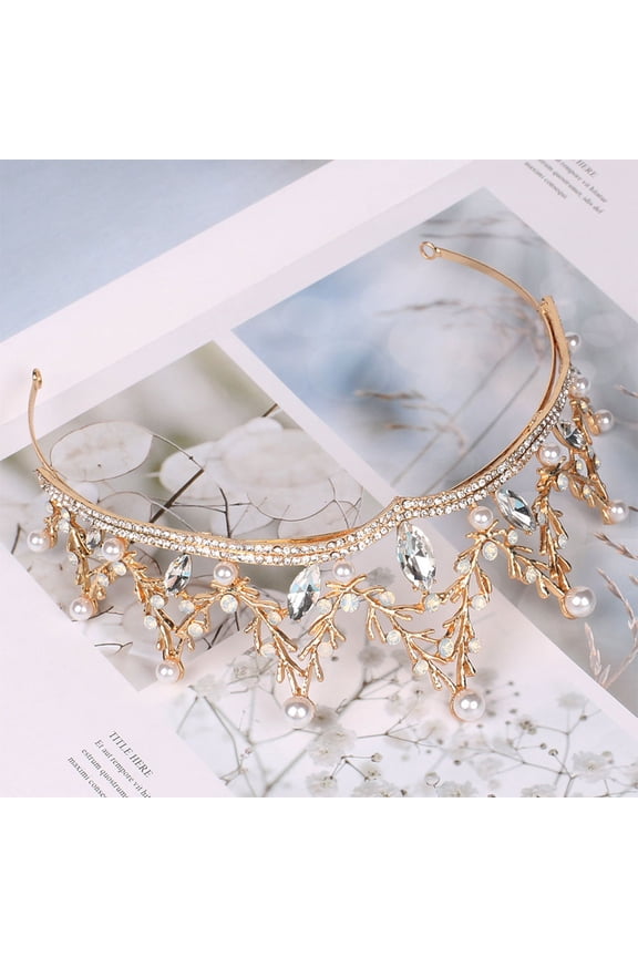 Retro Style Hair Jewelry for Women, 1 Piece Golden Alloy Headwear Accessory