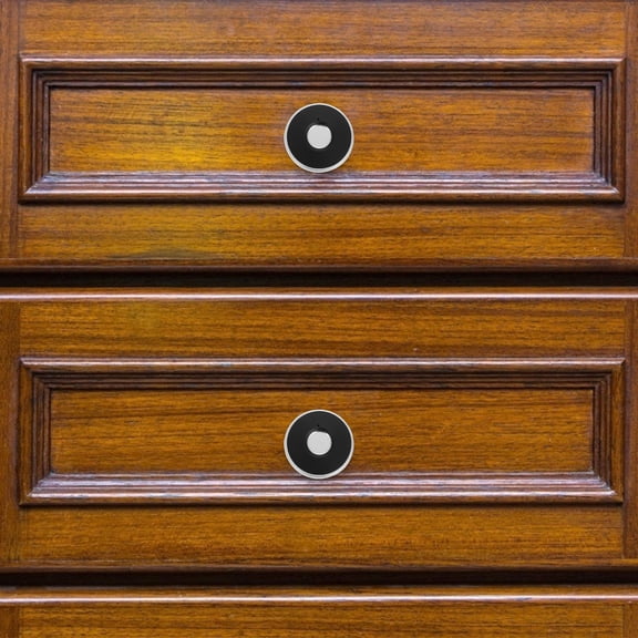 EXHUMKY 1Pcs Smart Invisible Cabinet Lock with Modern Design in Black Aluminum for Home Use