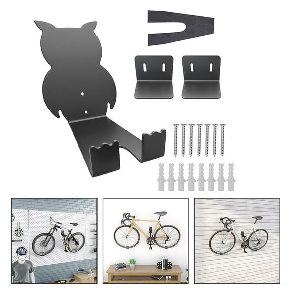 EXHUMKY 1Set Apartment Bike Wall Mount Owl Bike Wall Mount Rack for Indoor Use Home Shop Decor